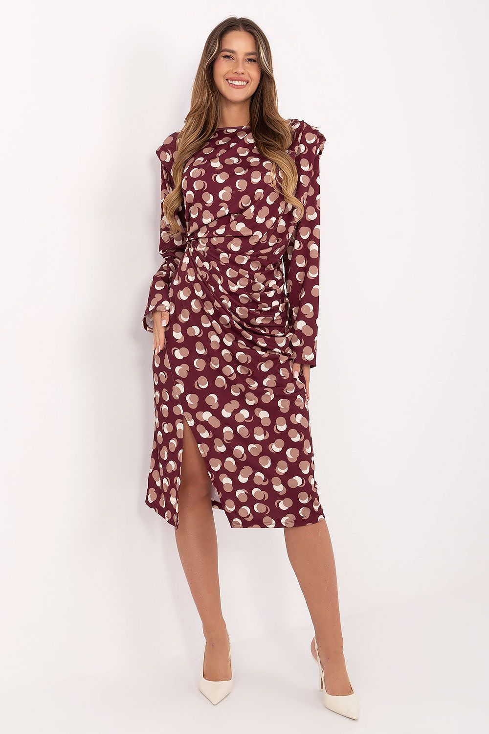 black midi day dress view 10