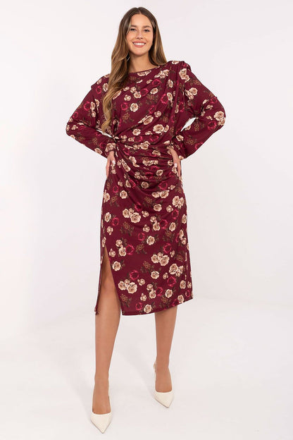brown midi mini day dress view 7