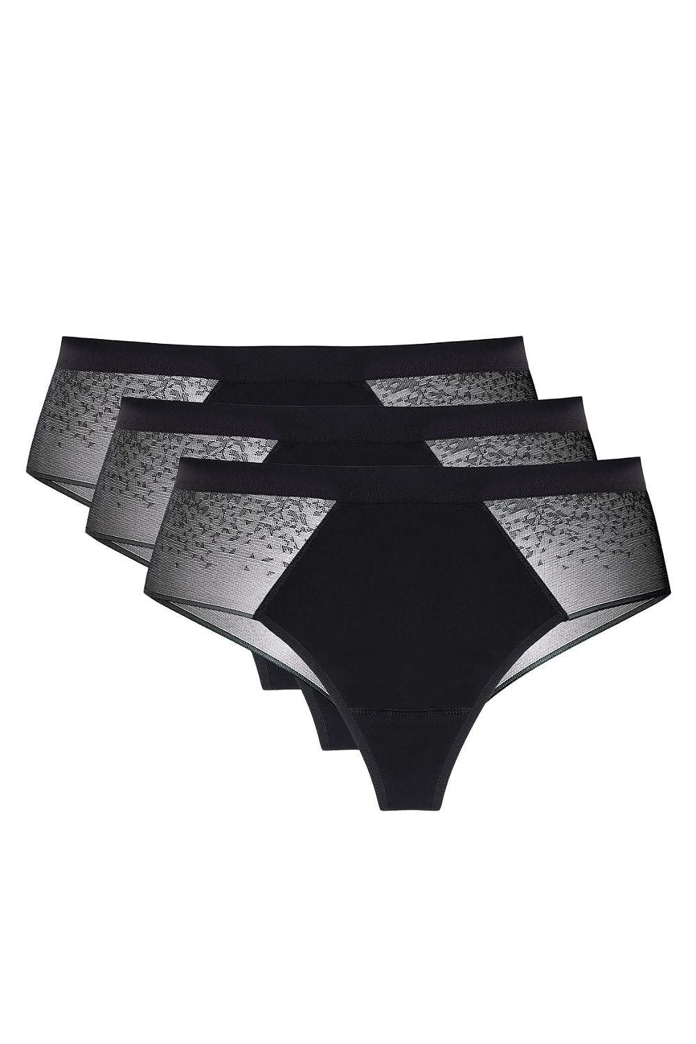 black lace matching set front view