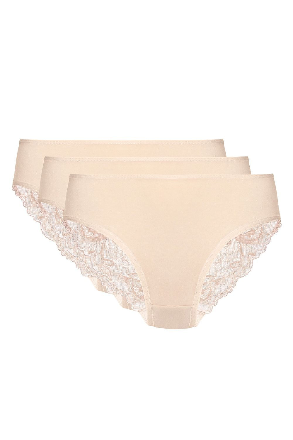 beige lace matching set front view