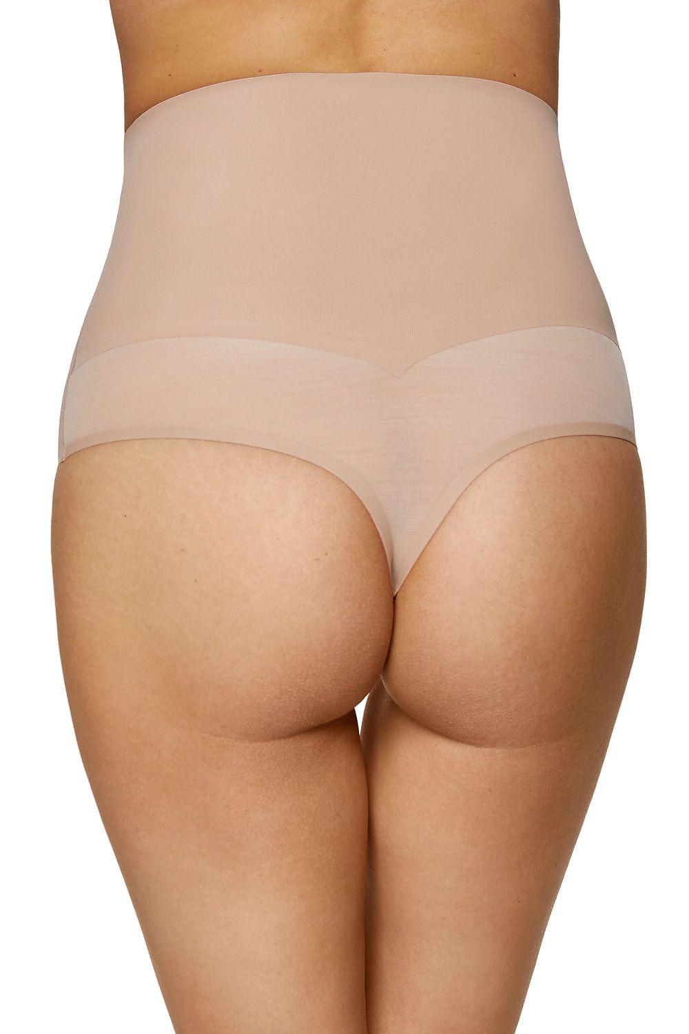 beige tulle mini t-backs alternate angle