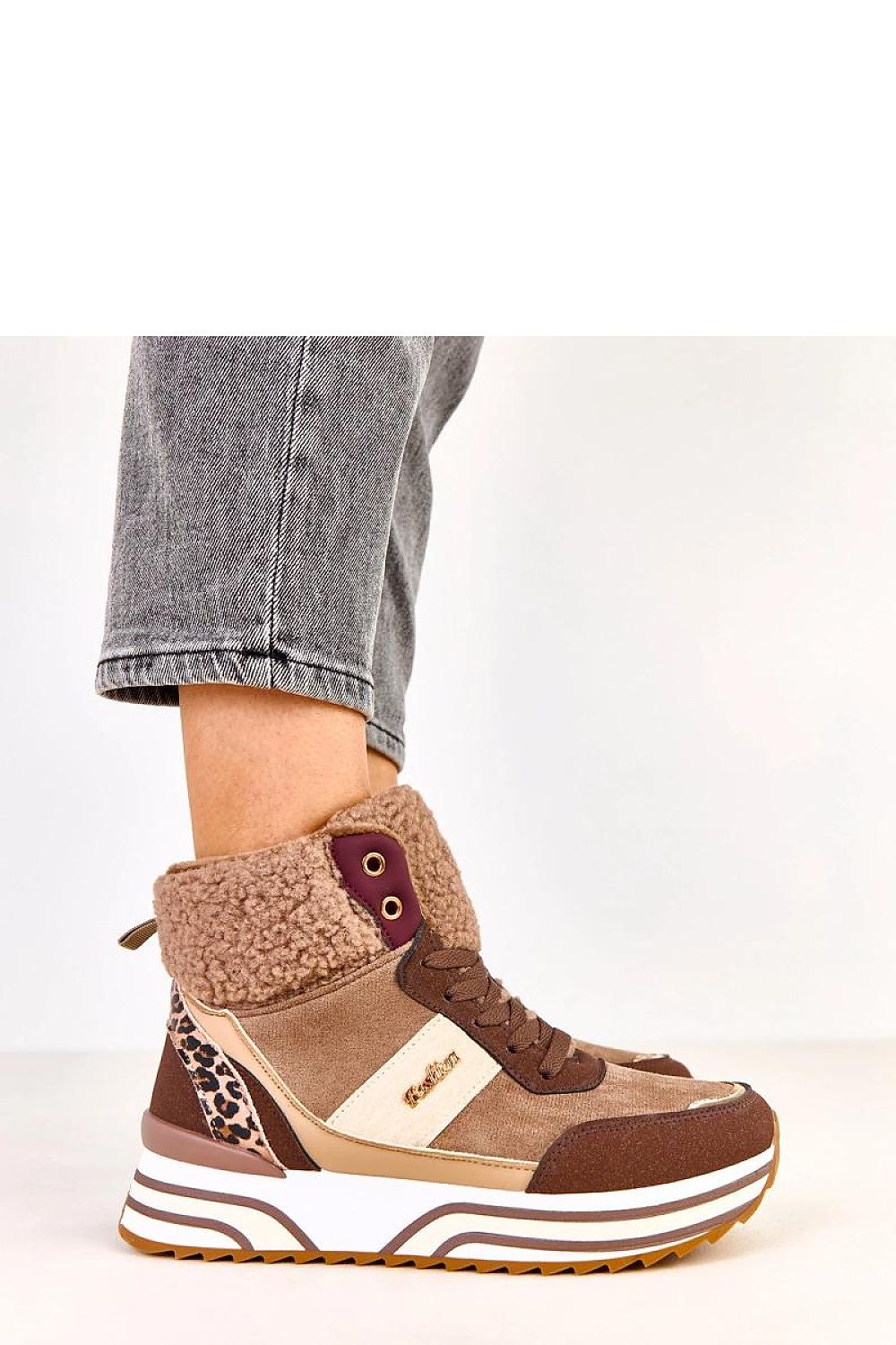 brown sport shoes alternate angle