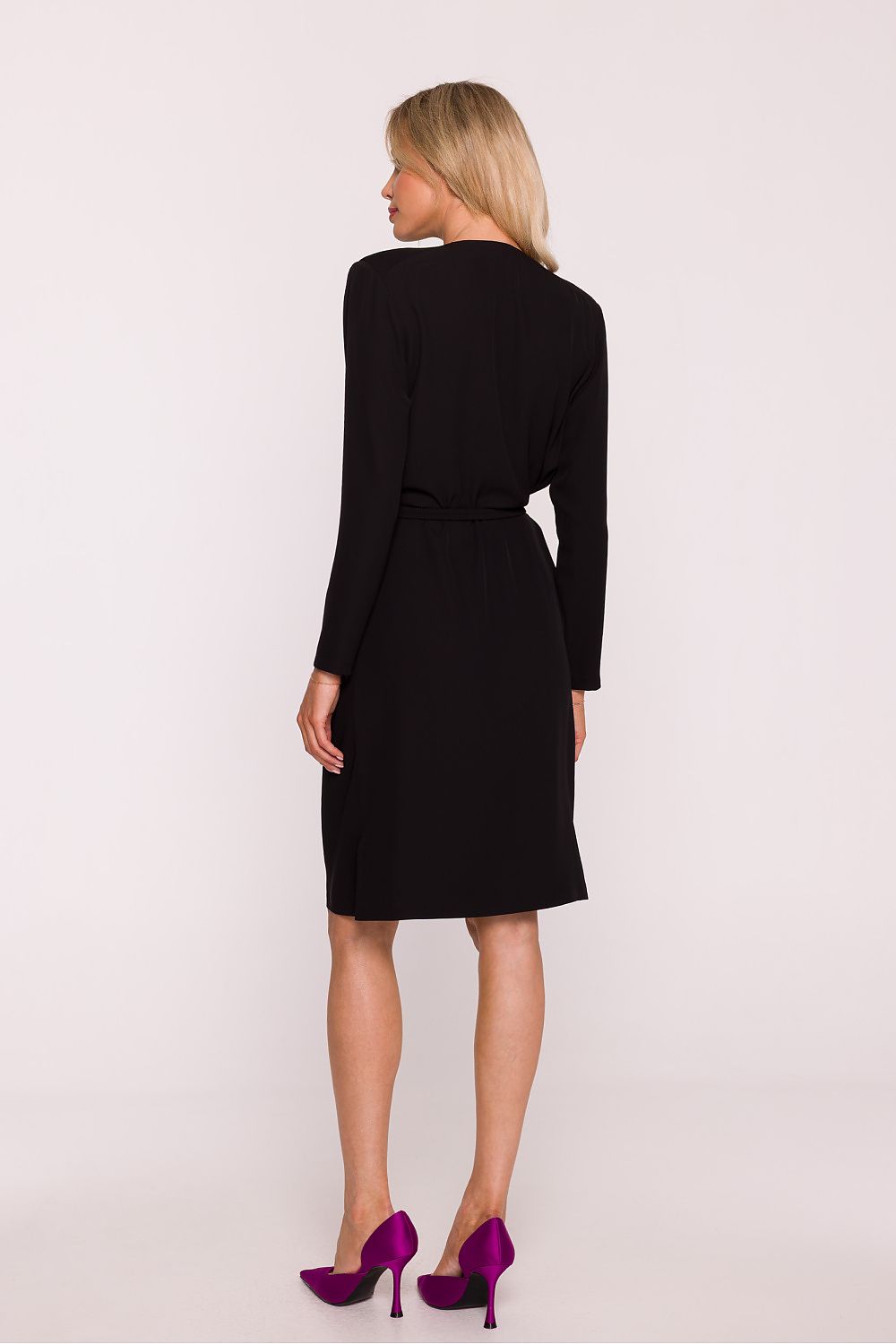 violet pencil belted evening dress view 11