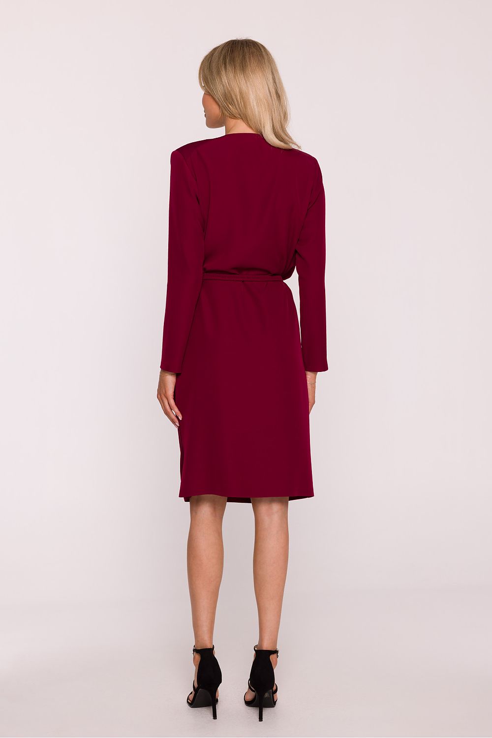 violet pencil belted evening dress view 15