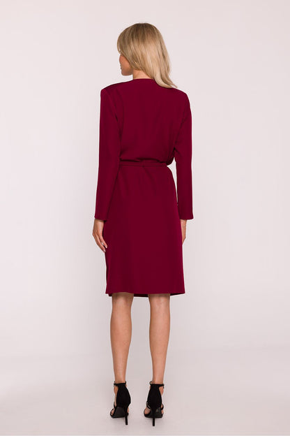 violet pencil belted evening dress view 15