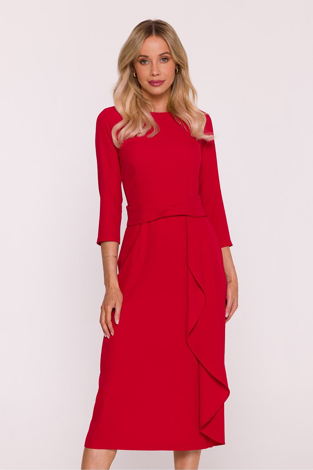 violet mini evening dress back view