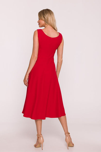 violet lace flared evening dress view 6