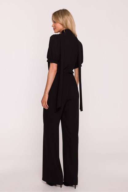 violet flared v-neck suit view 9