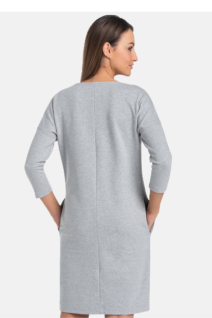 grey mini day dress alternate angle