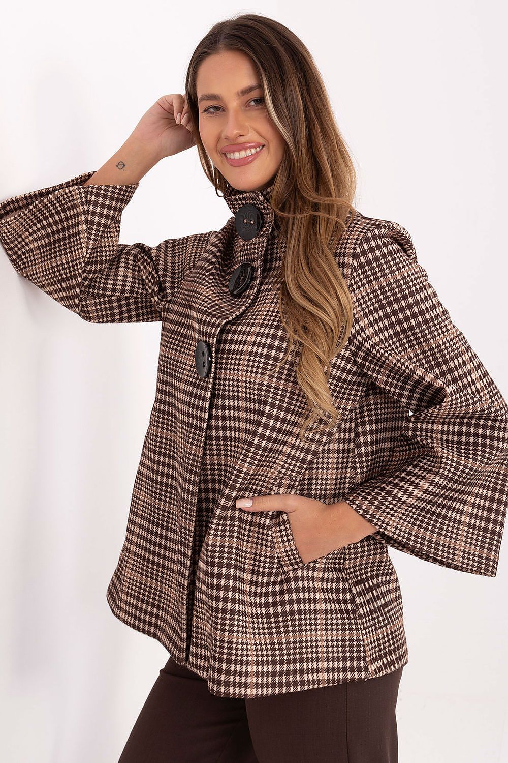 brown coat alternate angle