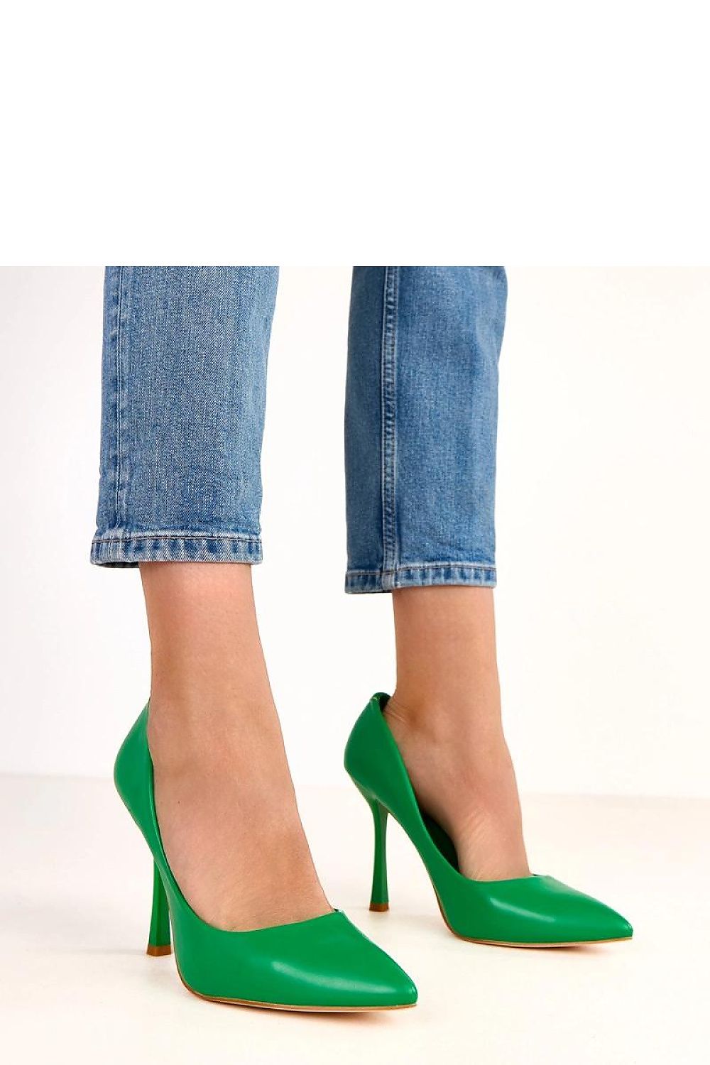 blue mini high heels view 7