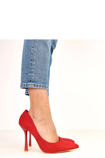 red mini high heels alternate angle