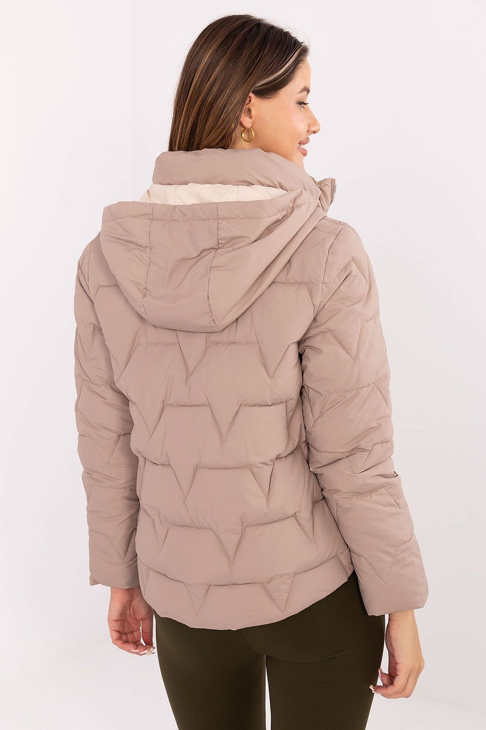 beige long sleeve jacket view 6