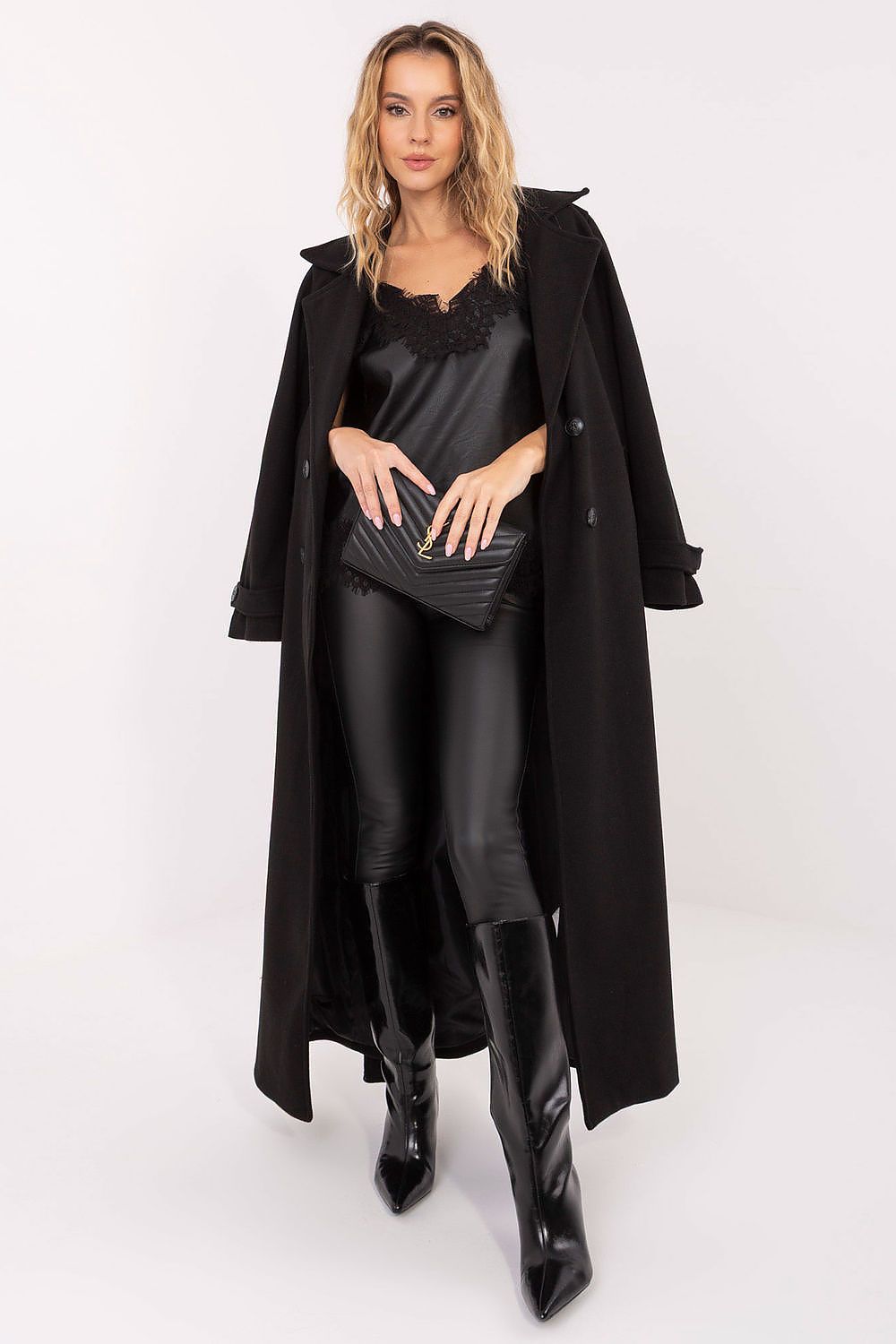 black belted coat alternate angle
