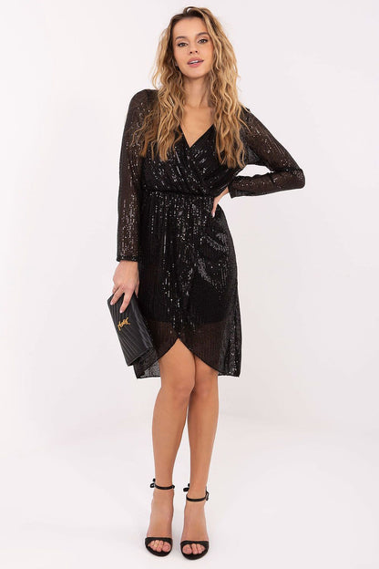 beige mini evening dress view 7