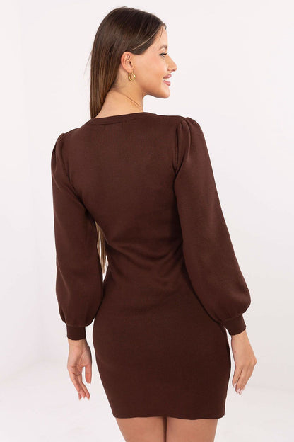 black pencil mini elegant black pencil mini dress - versatile day-to-night knit dress for all occasions side view