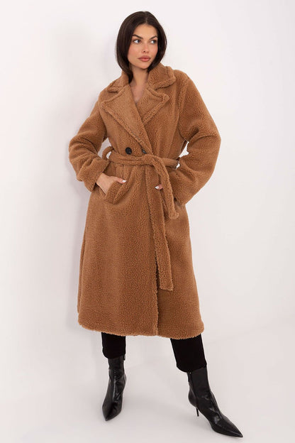 beige long sleeve coat view 7