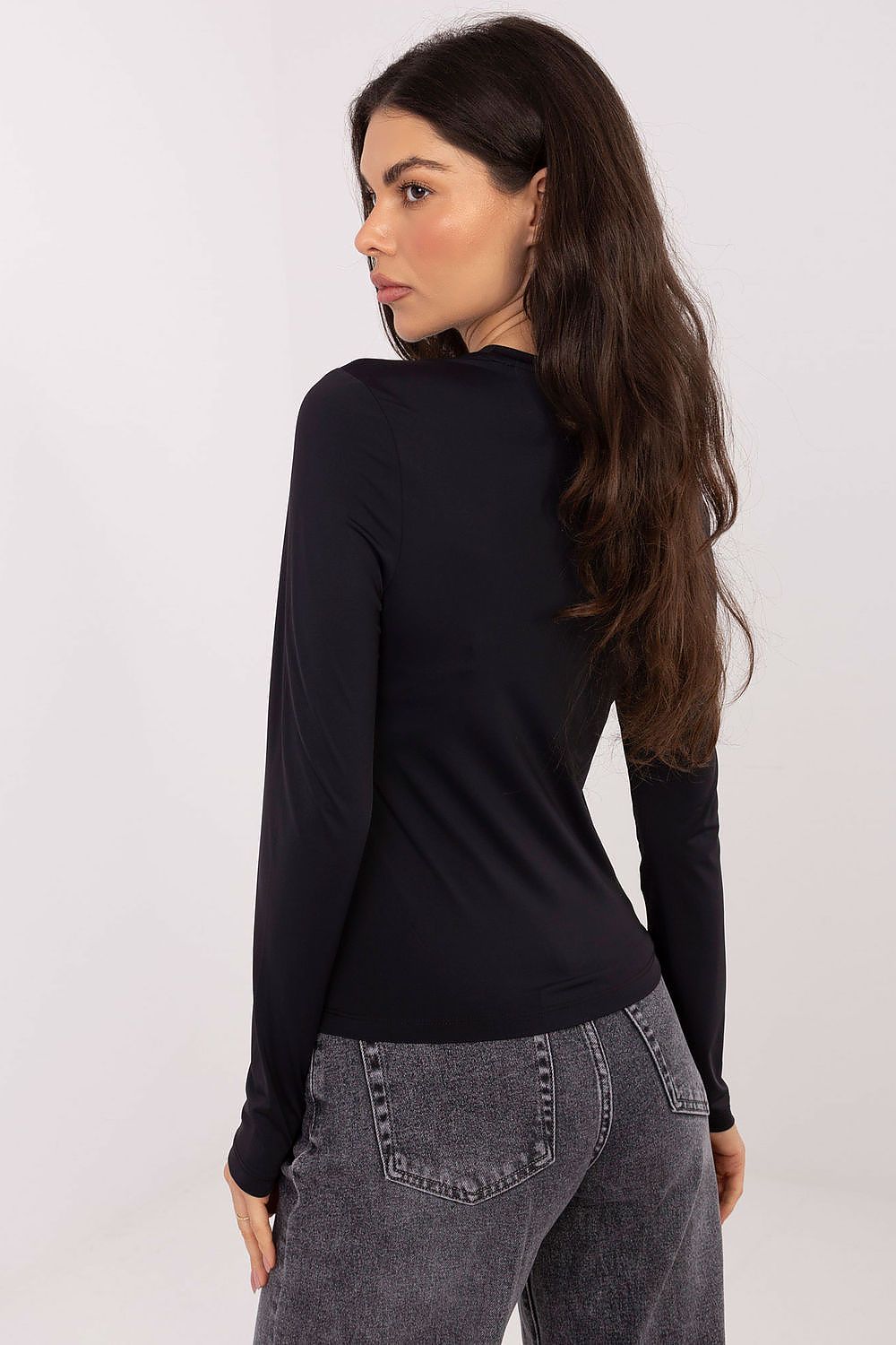 Women's Black and Beige Blouse detail view