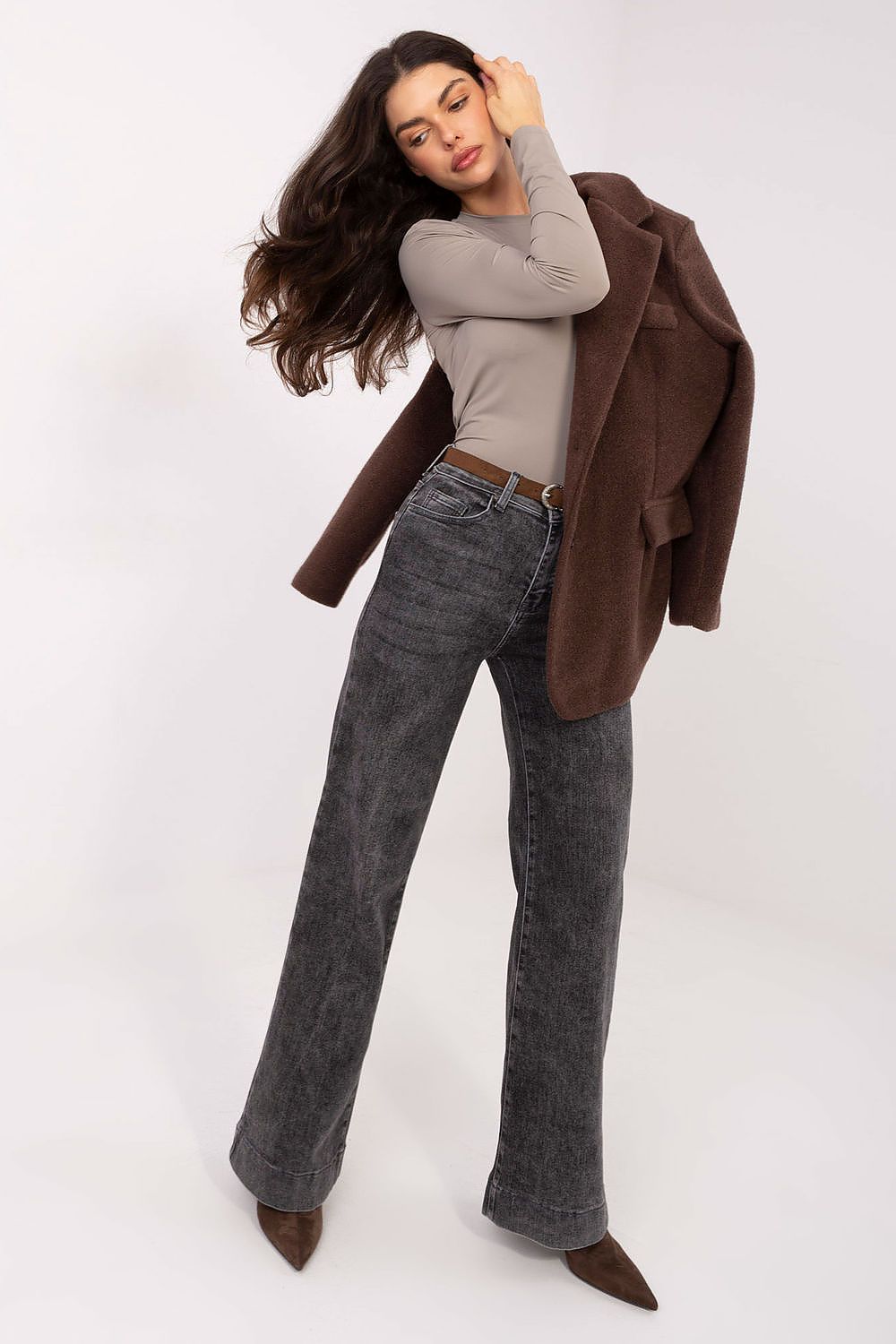 Women's Black and Beige Blouse view 5