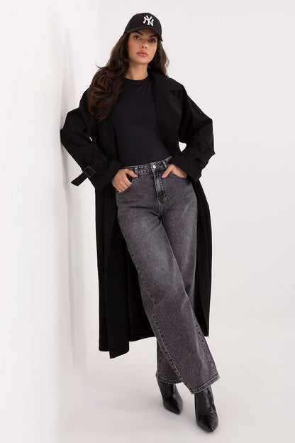 Women's Black and Beige Blouse front view