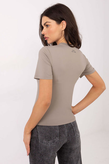 Women's Black and Beige Blouse view 6