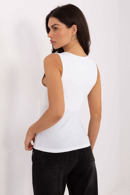 Women's Grey, Beige, and White Top view 9