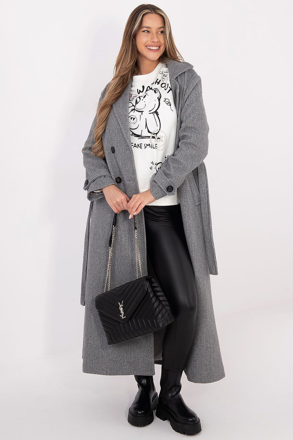 Women's White, Beige, and Green Sweatshirt side view