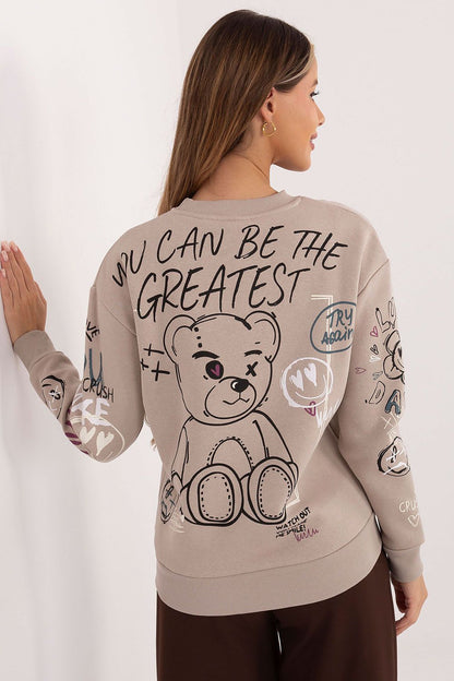 Women's White, Beige, and Green Sweatshirt view 8