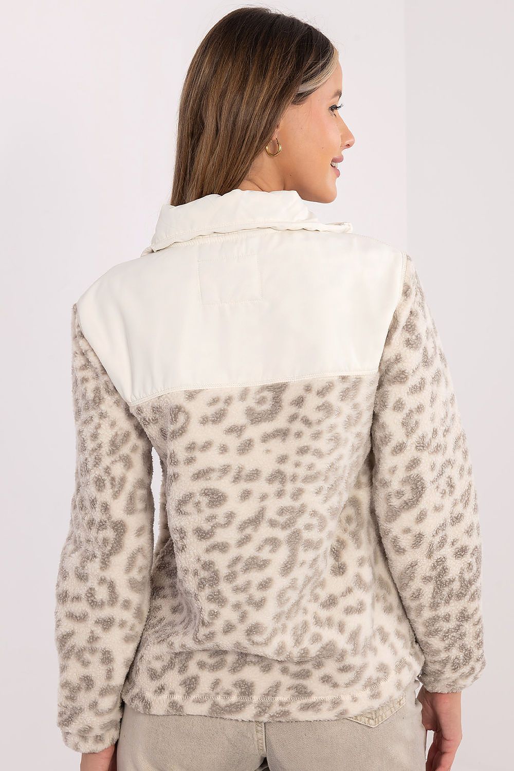Women's Beige and Grey Jacket detail view