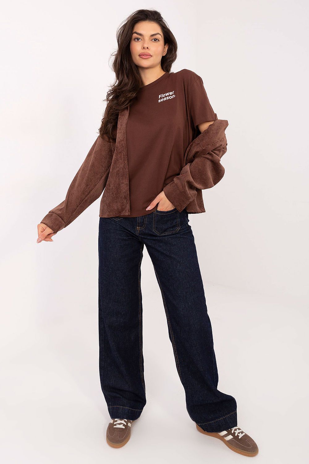 Women's Navy Blue, Beige, and Black Jeans view 51