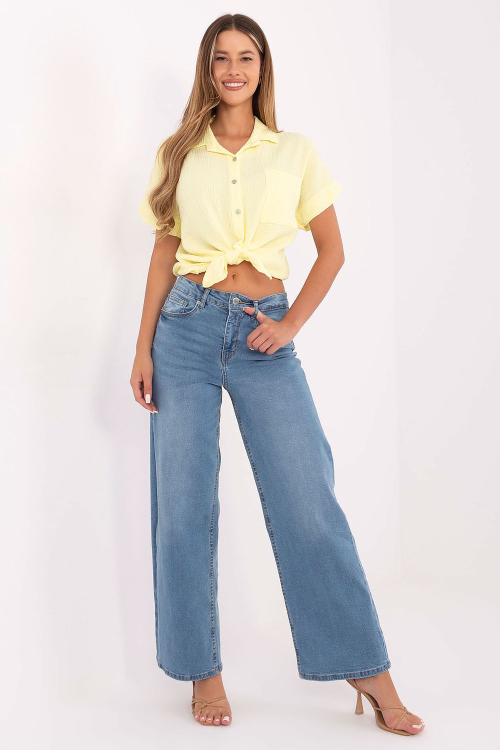 Women's Blue and Black Jeans view 7