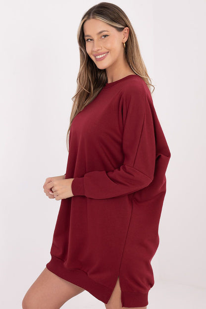 navy blue long sleeve mini day dress view 8