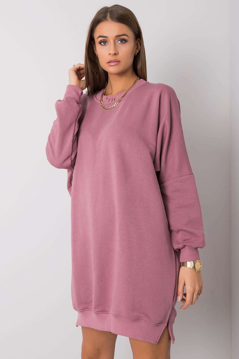 navy blue long sleeve mini day dress view 16
