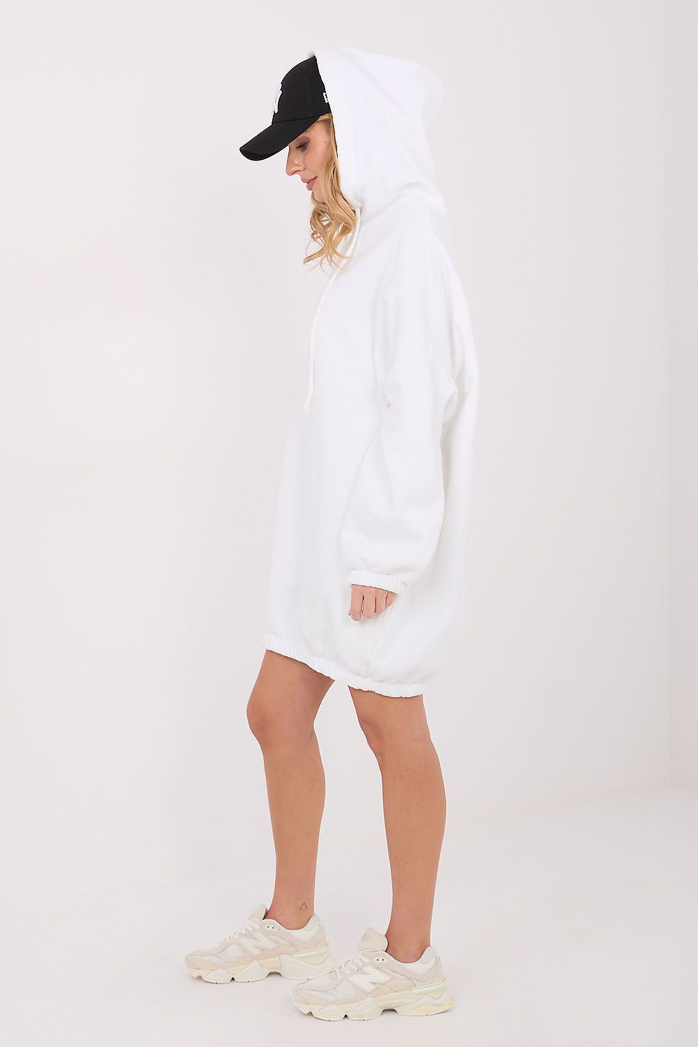 grey long sleeve mini day dress view 9