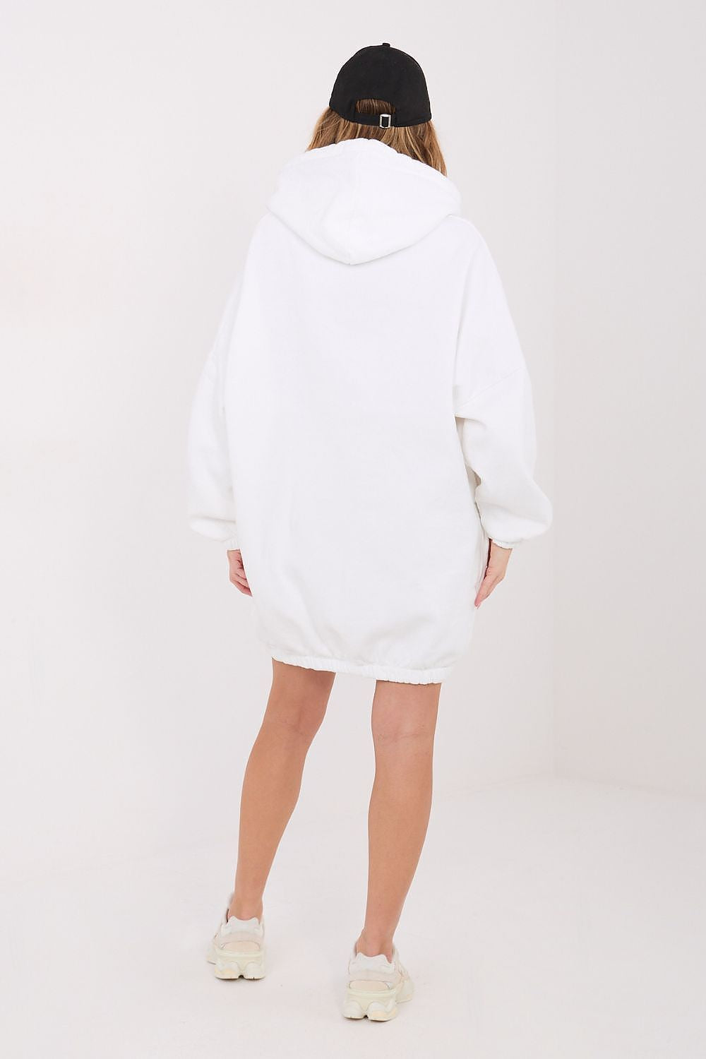 grey long sleeve mini day dress view 10