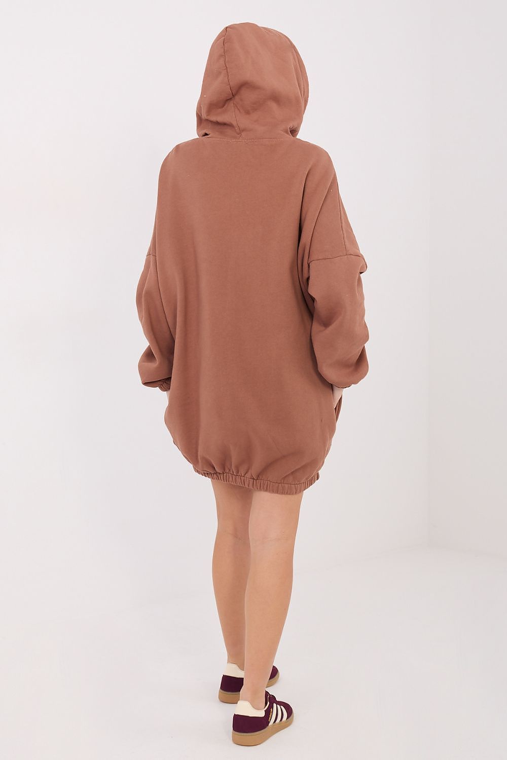 grey long sleeve mini day dress view 13