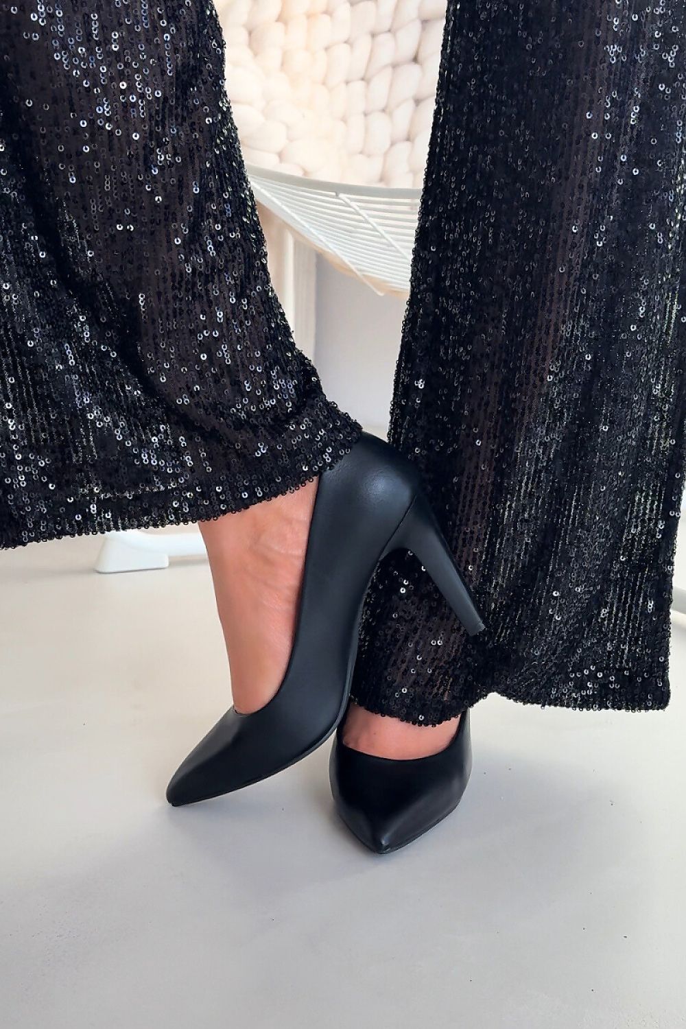 black high heels alternate angle