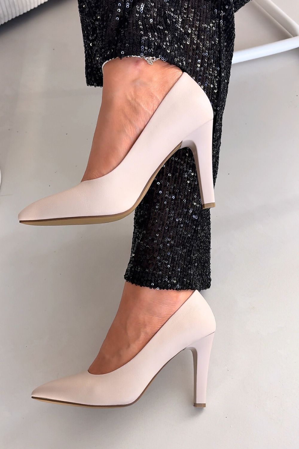 beige high heels alternate angle