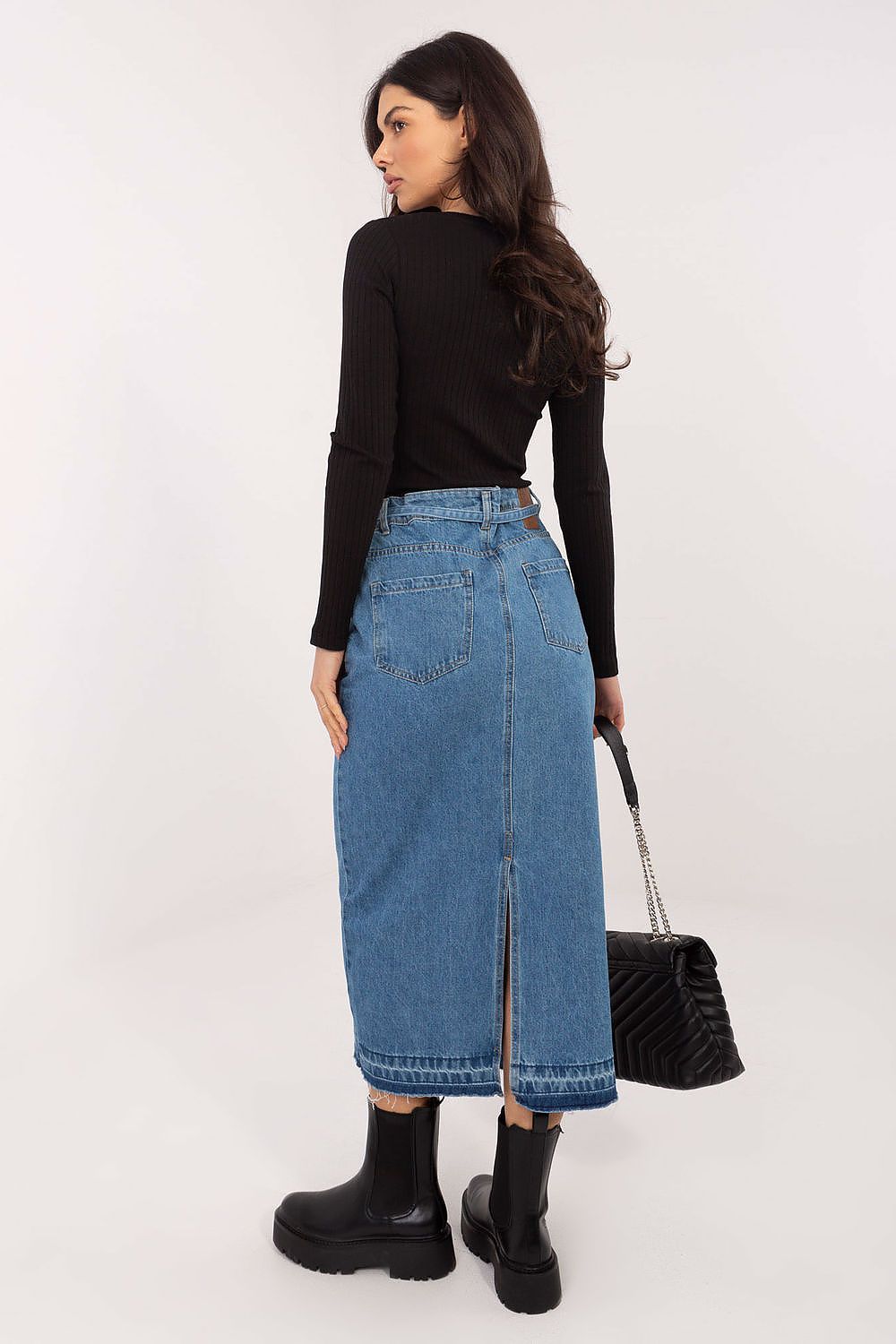 Women's Navy Blue and Blue Skirt view 7