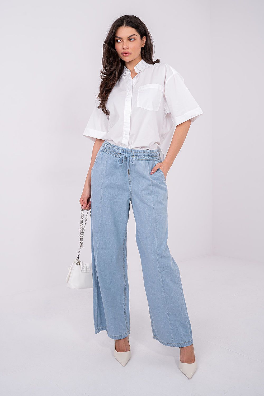 Women's Blue Jeans High-waisted view 5