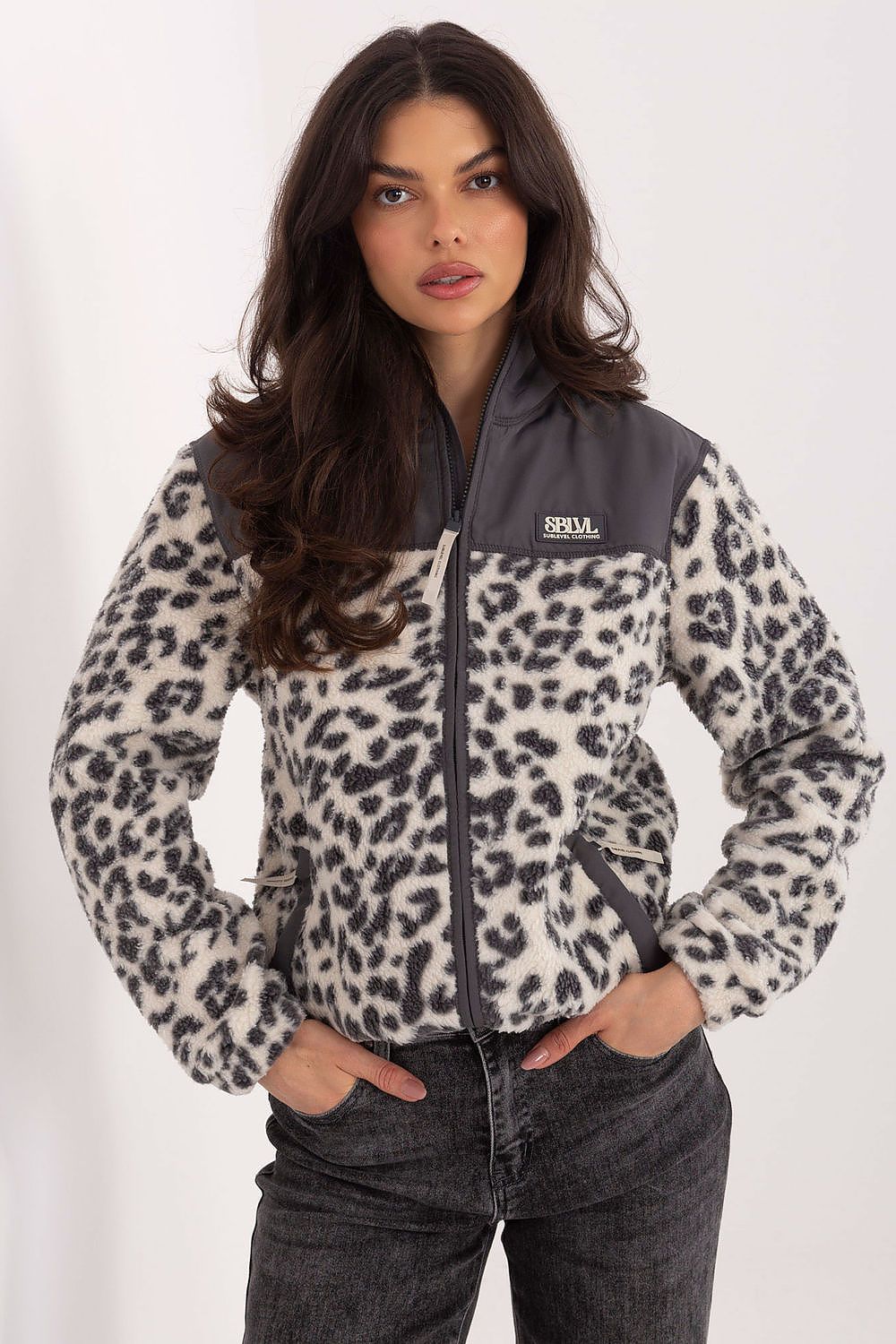 Women's Beige and Grey Jacket view 5