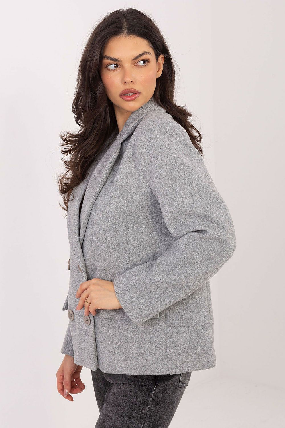 red long sleeve coat view 15