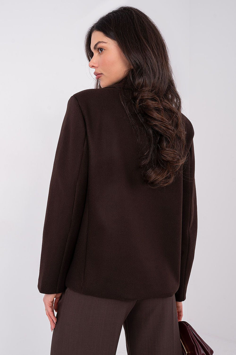 red long sleeve coat view 19