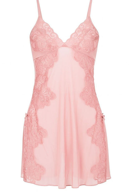 pink lace tulle sexy set back view