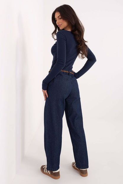 Women's Navy Blue and Blue Jeans detail view