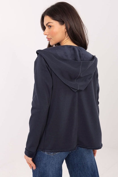 Women's Grey, Green, and Navy Blue Sweatshirt view 9