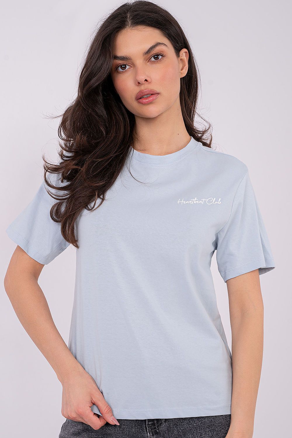 Women's Pink, White, and Blue T-shirt view 9