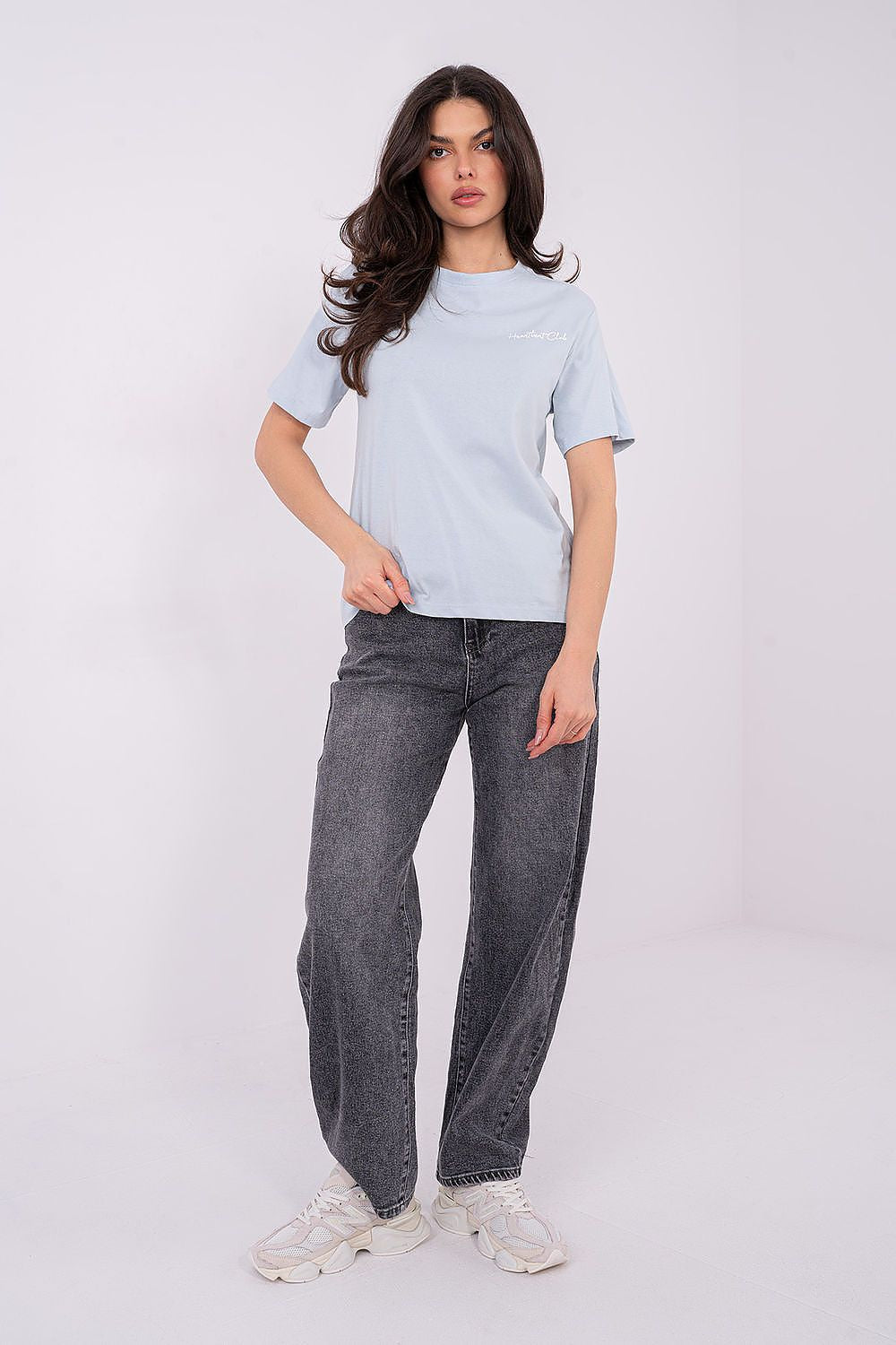 Women's Pink, White, and Blue T-shirt view 10