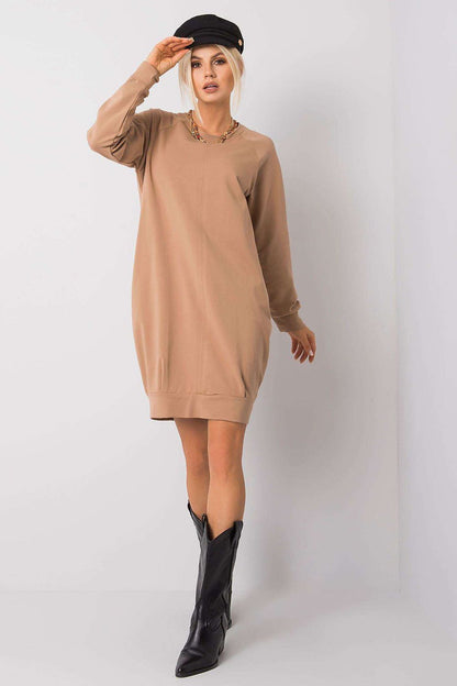 navy blue long sleeve mini day dress view 15