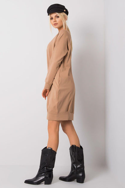 navy blue long sleeve mini day dress view 16